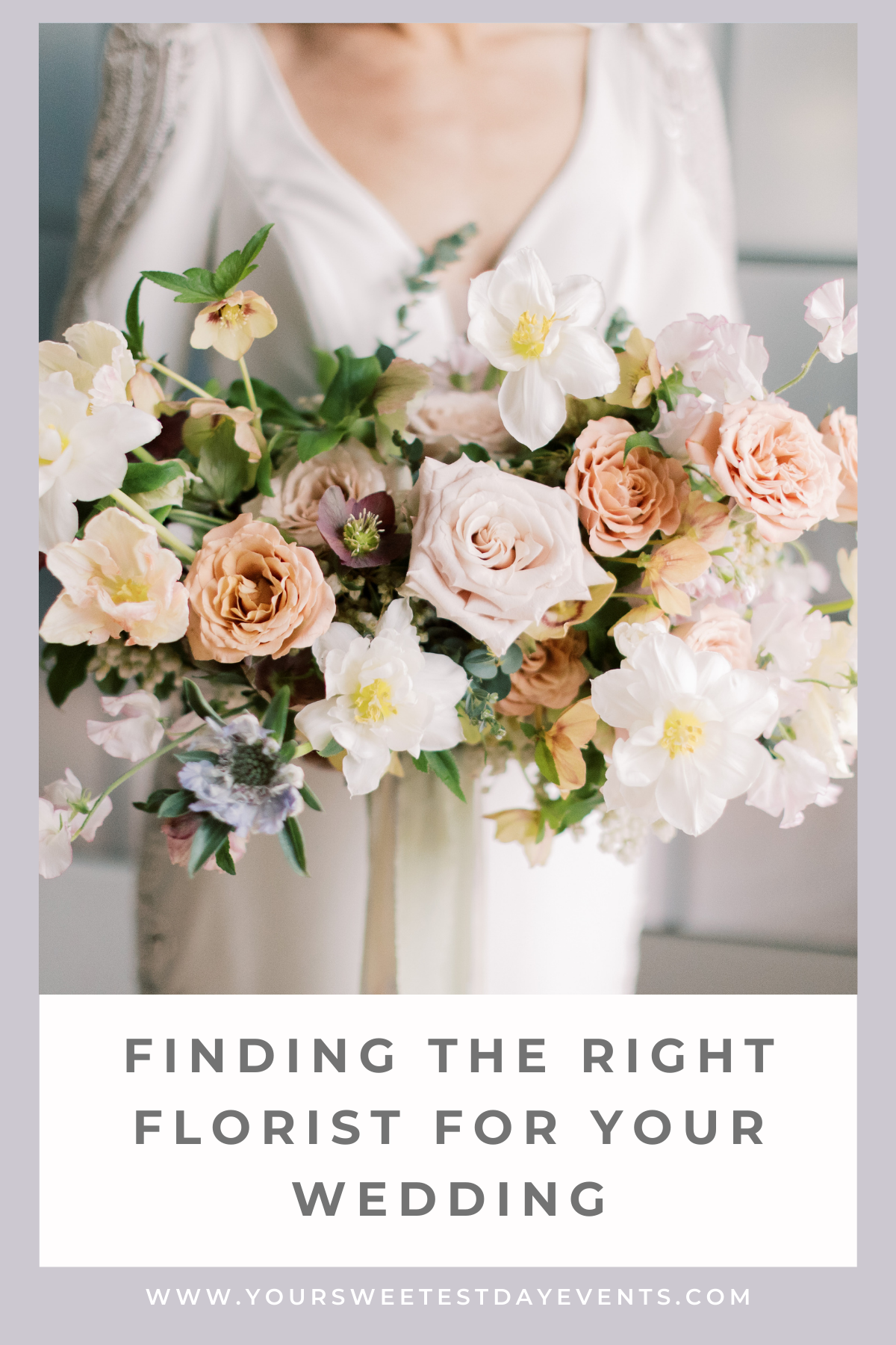 Finding the Right Florist for Your Wedding // Your Sweetest Day Events (relevant hashtags: #weddingplanning #weddingplanner #weddingflorals #weddingfloraldesign #weddingflowers)