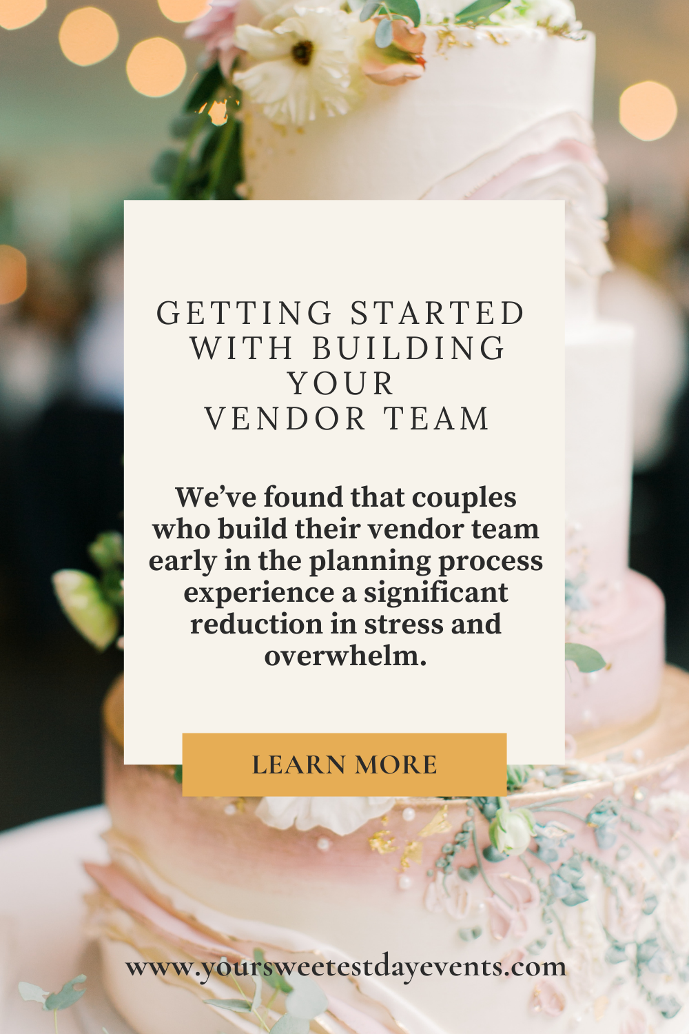 Getting Started with Building your Vendor Team